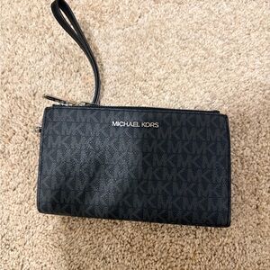 Michael Kors Dark Patterned Wristlet
